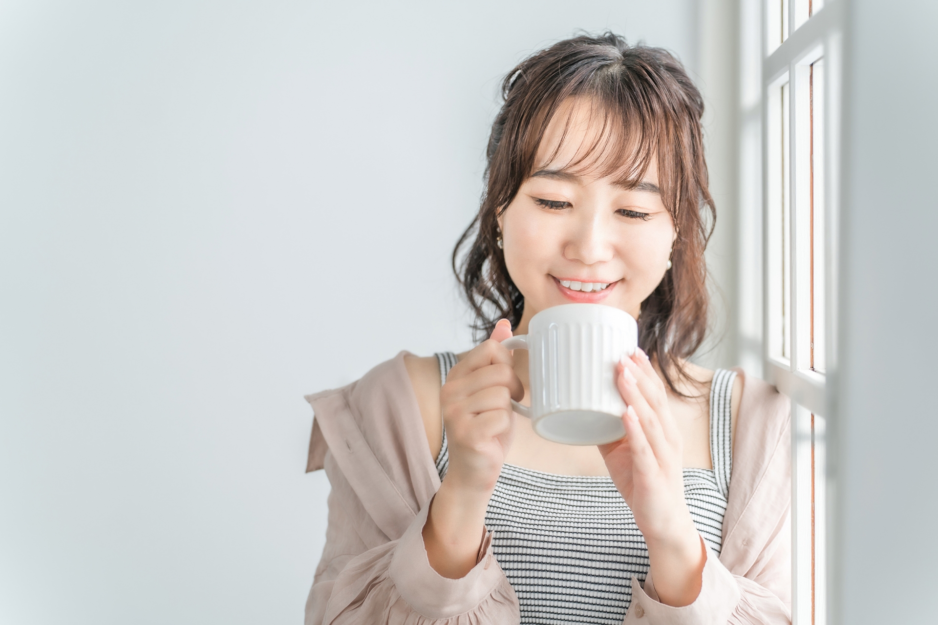 コーヒーと女性