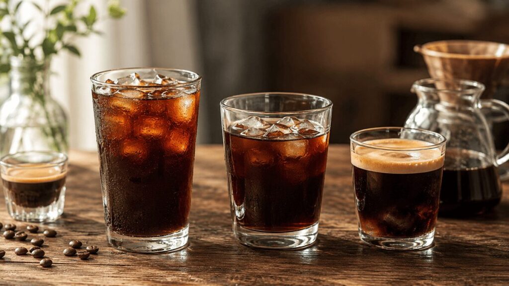 アイスアメリカーノとアイスコーヒー・ロングブラックの違い